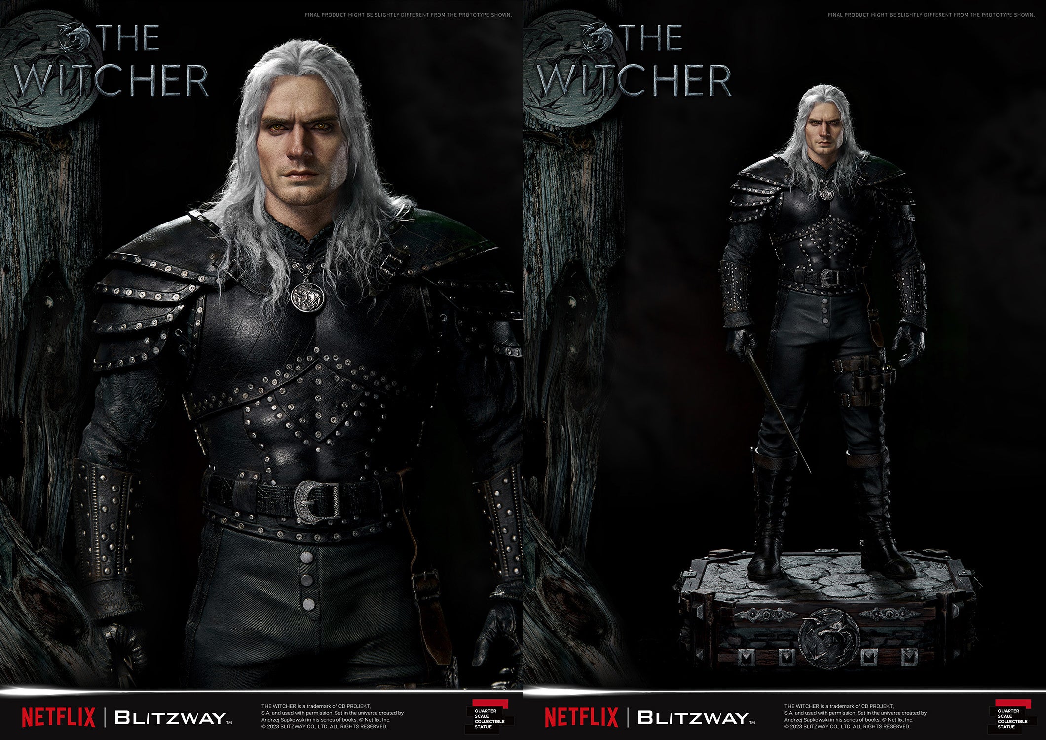 Blitzway 1/4 Scale Statue The Witcher 'Geralt of Rivia' "The Witcher"