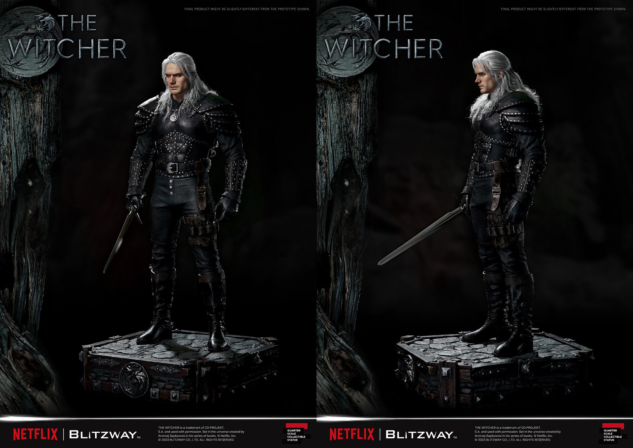 Blitzway 1/4 Scale Statue The Witcher 'Geralt of Rivia' "The Witcher"