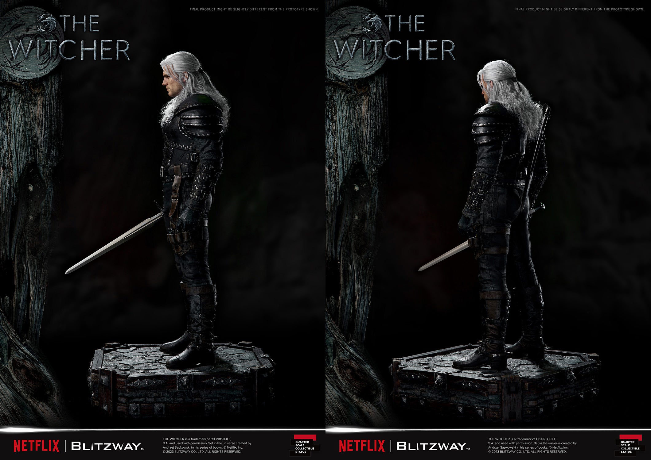 Blitzway 1/4 Scale Statue The Witcher 'Geralt of Rivia' "The Witcher"