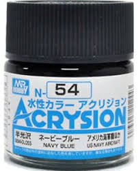 Mr Hobby Acrysion N54 - Navy Blue (Semi-Gloss/Aircraft)