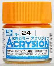 Mr Hobby Acrysion N24 - Orange Yellow (Semi-Gloss/IJA-IJN Aircraft)