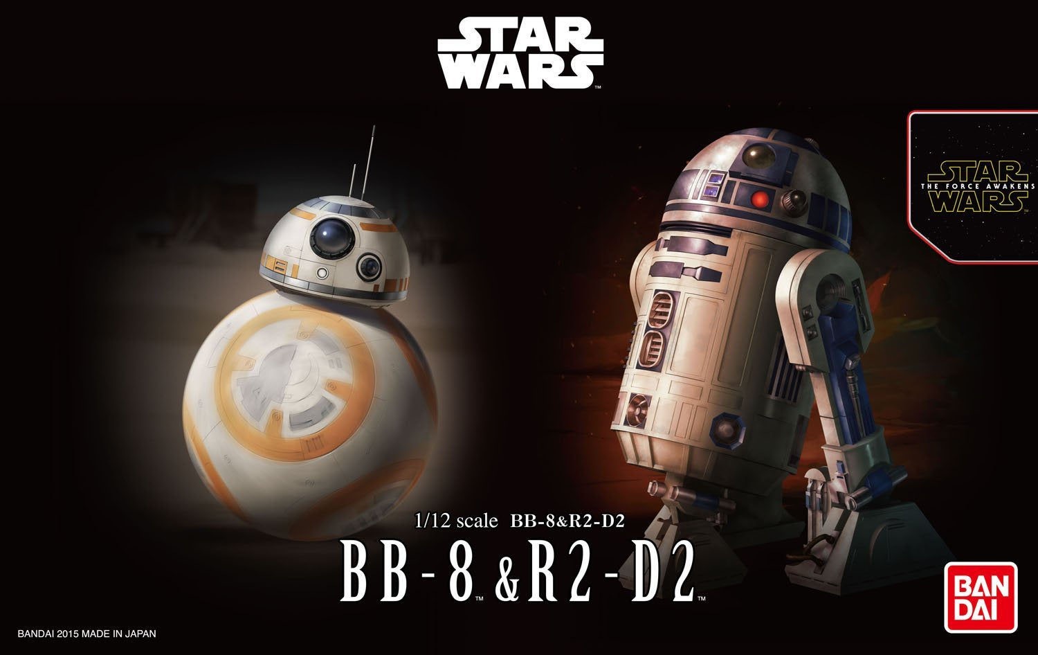 BANDAI Hobby 1/12 BB-8 & R2-D2