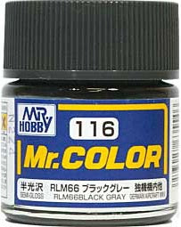 Mr Hobby Mr. Color 116 - RLM66 Black Gray (Semi-Gloss/Aircraft)