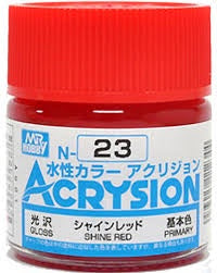 Mr Hobby Acrysion N23 - Shine Red (Gloss/Primary)