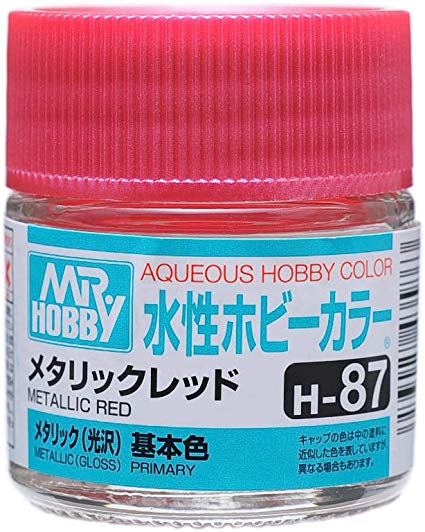 Mr Hobby AQUEOUS HOBBY COLOR - H87 METALLIC GLOSS METALLIC RED (PRIMARY)