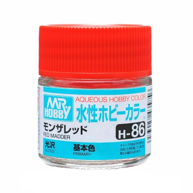 Mr Hobby AQUEOUS HOBBY COLOR - H86 GLOSS RED MADDER (PRIMARY)