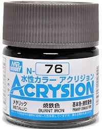 Mr Hobby Acrysion N76 - Burnt Iron (Metallic/Primary)