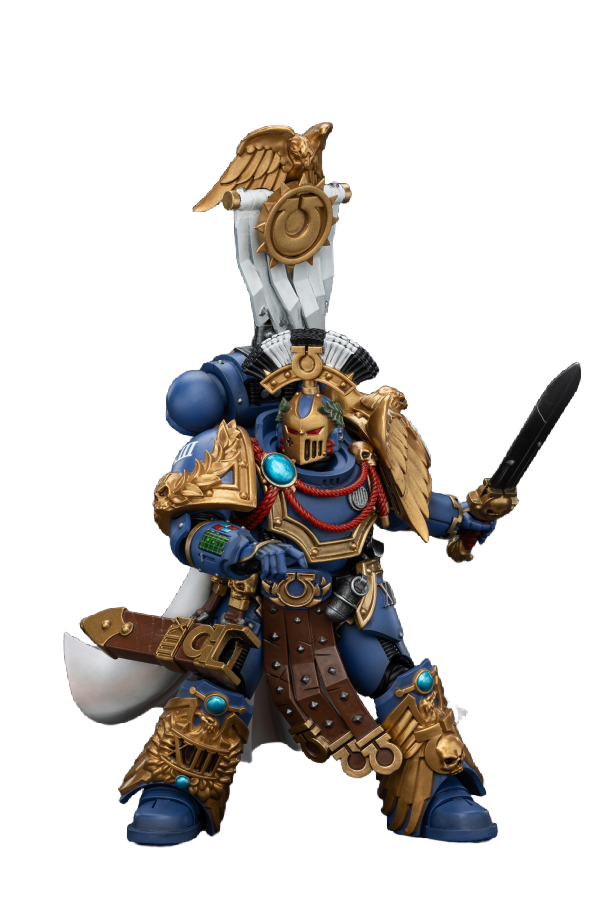 JOYTOY Ultramarines Legion Praetor with Power Sword and Volkite Serpenta(6927054400126)