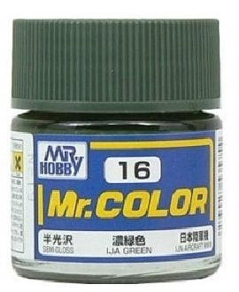 Mr Hobby Mr. Color 16 - IJA Green (Semi-Gloss/Aircraft)