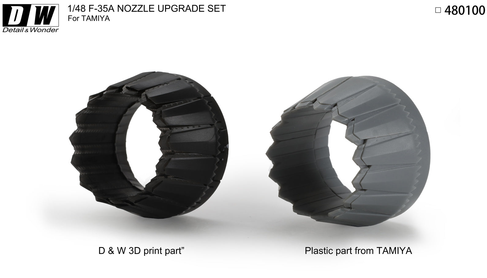 Detail & Wonder Studio 1/48 F-35A Lightning II Nozzles for TAMIYA Kit