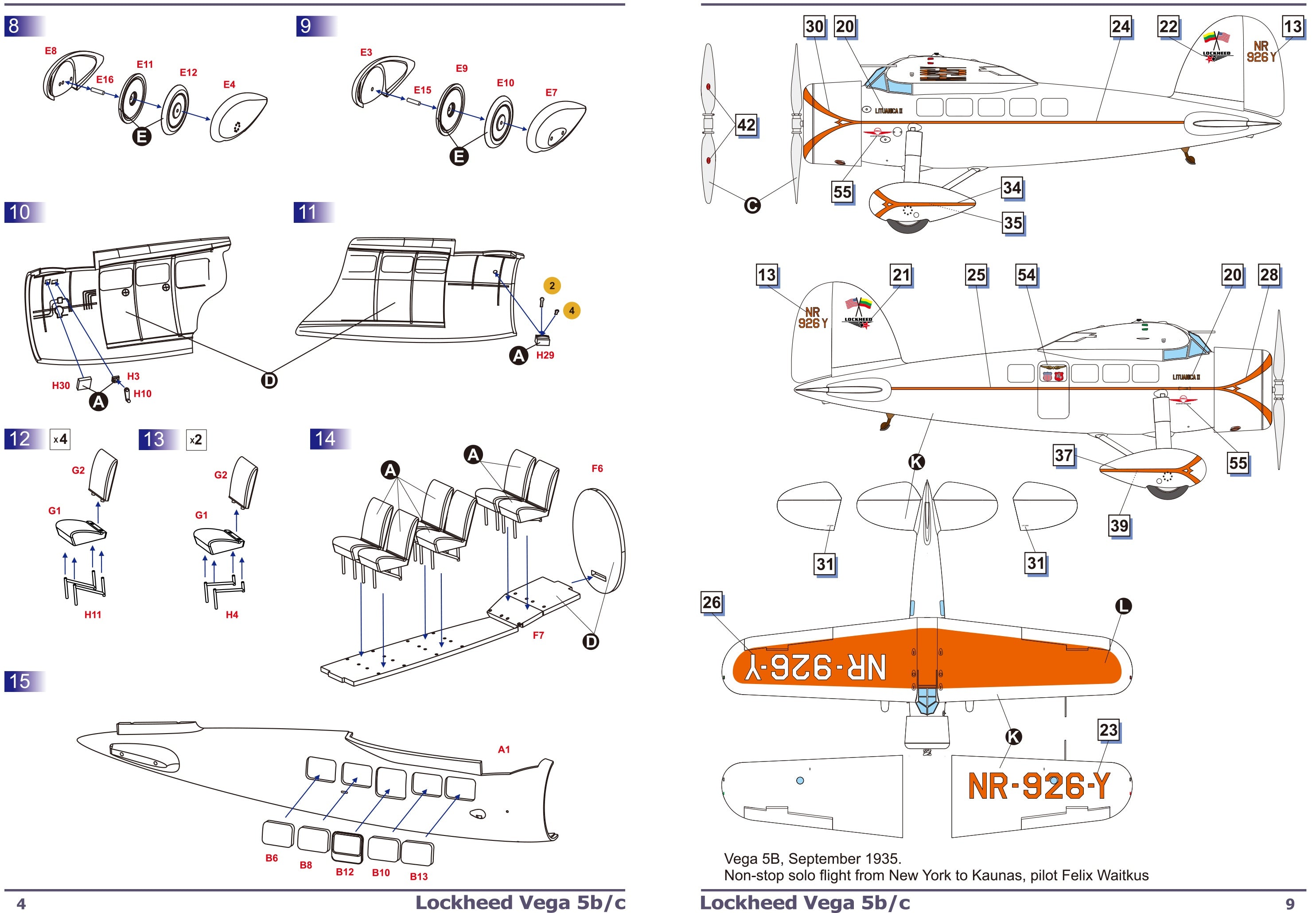 Dora Wings 1/48 Scale Lockheed Vega 5C