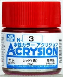 Mr Hobby Acrysion N3 - Red (Gloss/Primary)