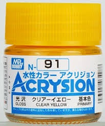 Mr Hobby Acrysion N91 - Clear Yellow (Gloss/Primary)
