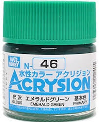 Mr Hobby Acrysion N46 - Emerald Green (Gloss/Primary)