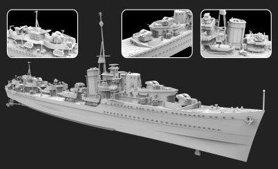 Flyhawk Model 1/700 HMS Lance 1941 (Deluxe Edition)