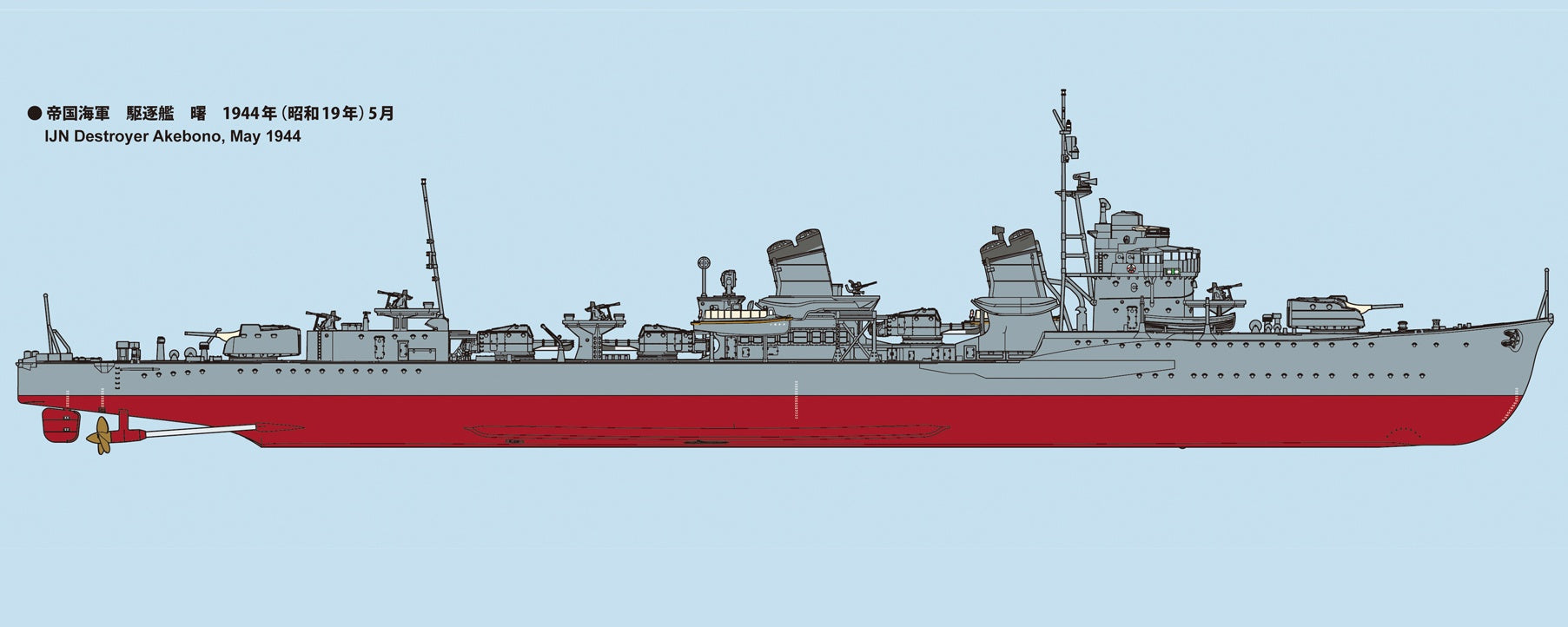 FineMolds 1/350 IJN Fubuki-Class Destroyer _x000B_Akebono