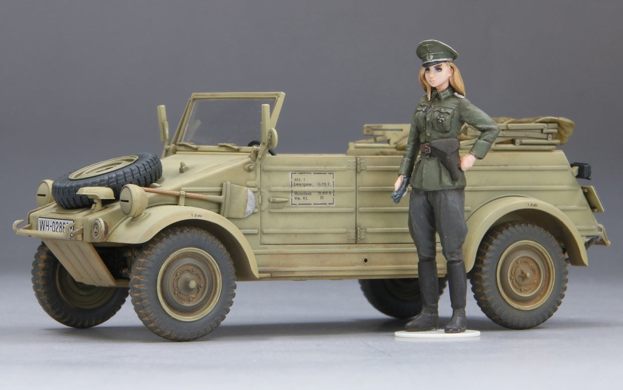 FineMolds 1/35 Historic Costume Girl Type 82 Kubelwagen with Figure 'Laura'