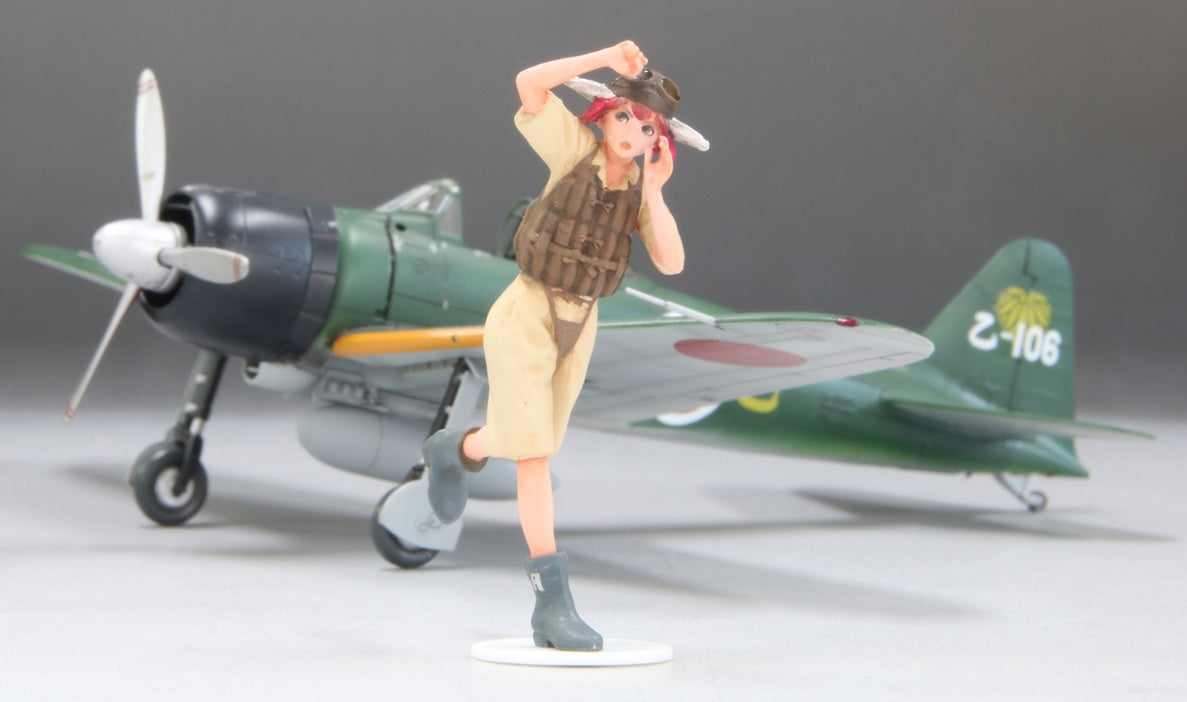 FineMolds 1/35 Rekiso Otome Aoi with 1:72 Zero Fighter Model 22