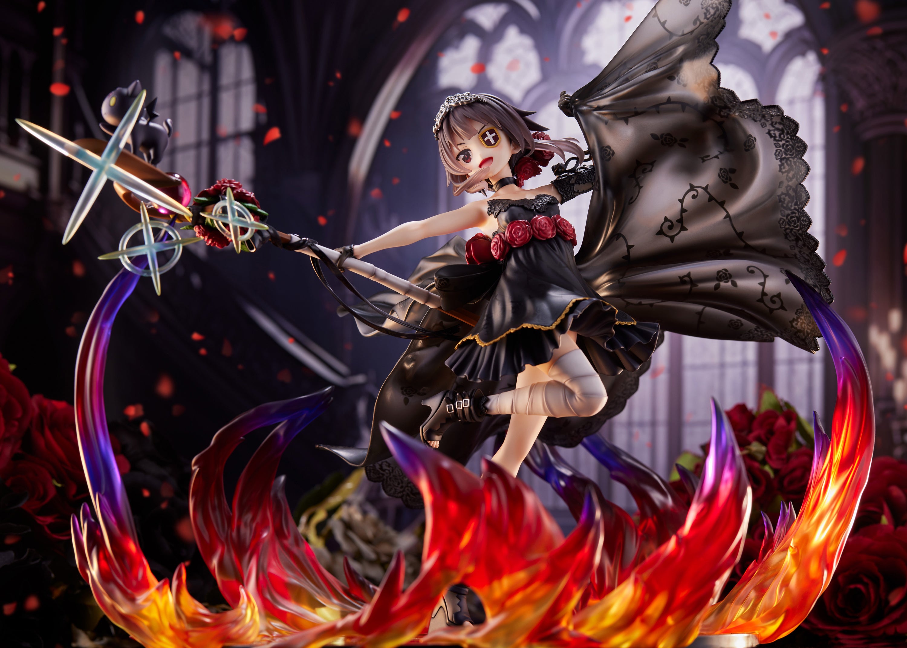 FURYU Corporation God's Blessing on This Wonderful World Megumin the Black Rose Dress ver. 1/7 Scale Figure