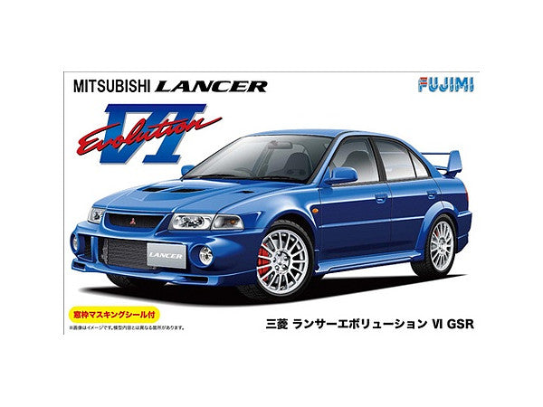 Fujimi 1/24 Mitsubishi Lancer Evolution VI GSR w/Window Frame Masking