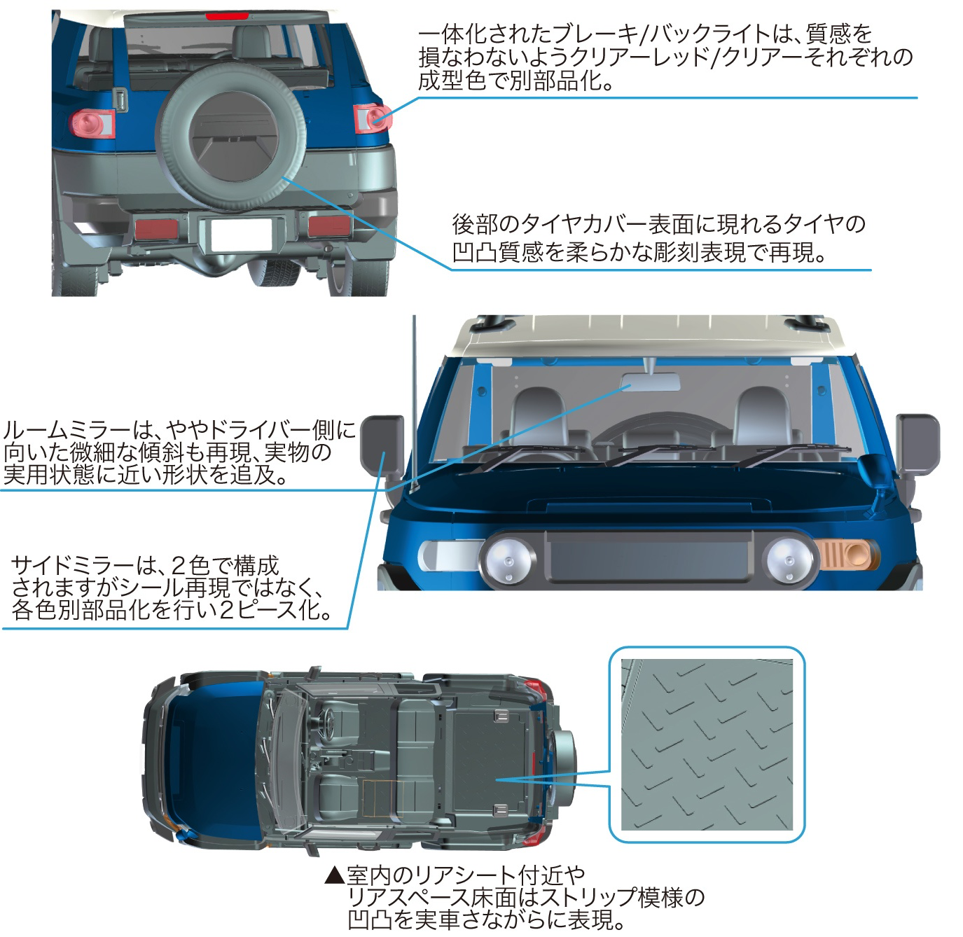 Fujimi Toyota FJ Cruiser (Two-tone Black)