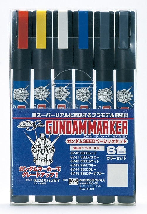 Mr Hobby Gundam Marker Set - SEED Marker