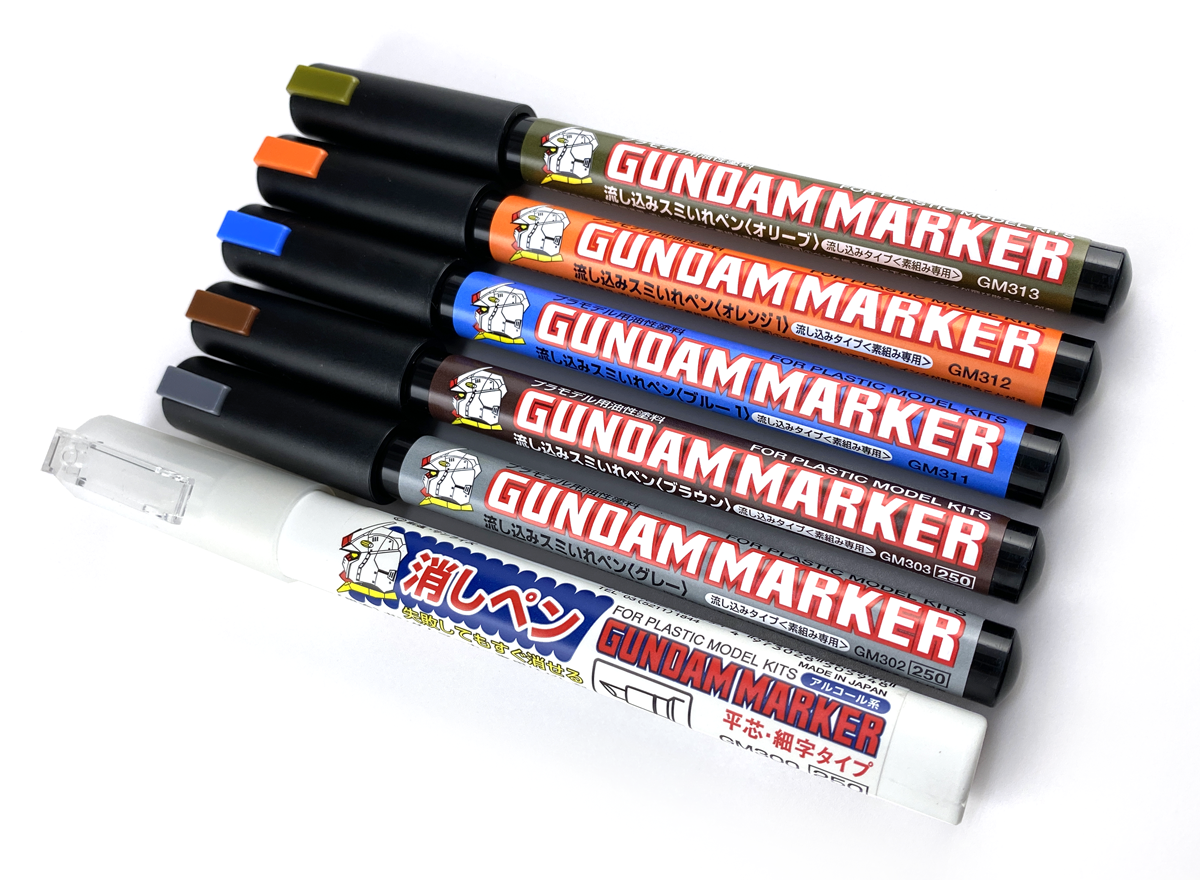 Mr Hobby Gundam Marker Set - Gundam Pouring Marker Set