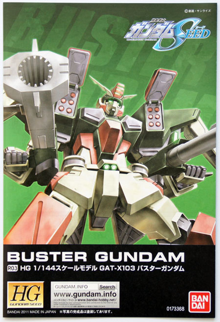 BANDAI Hobby HG 1/144 R03 Buster Gundam