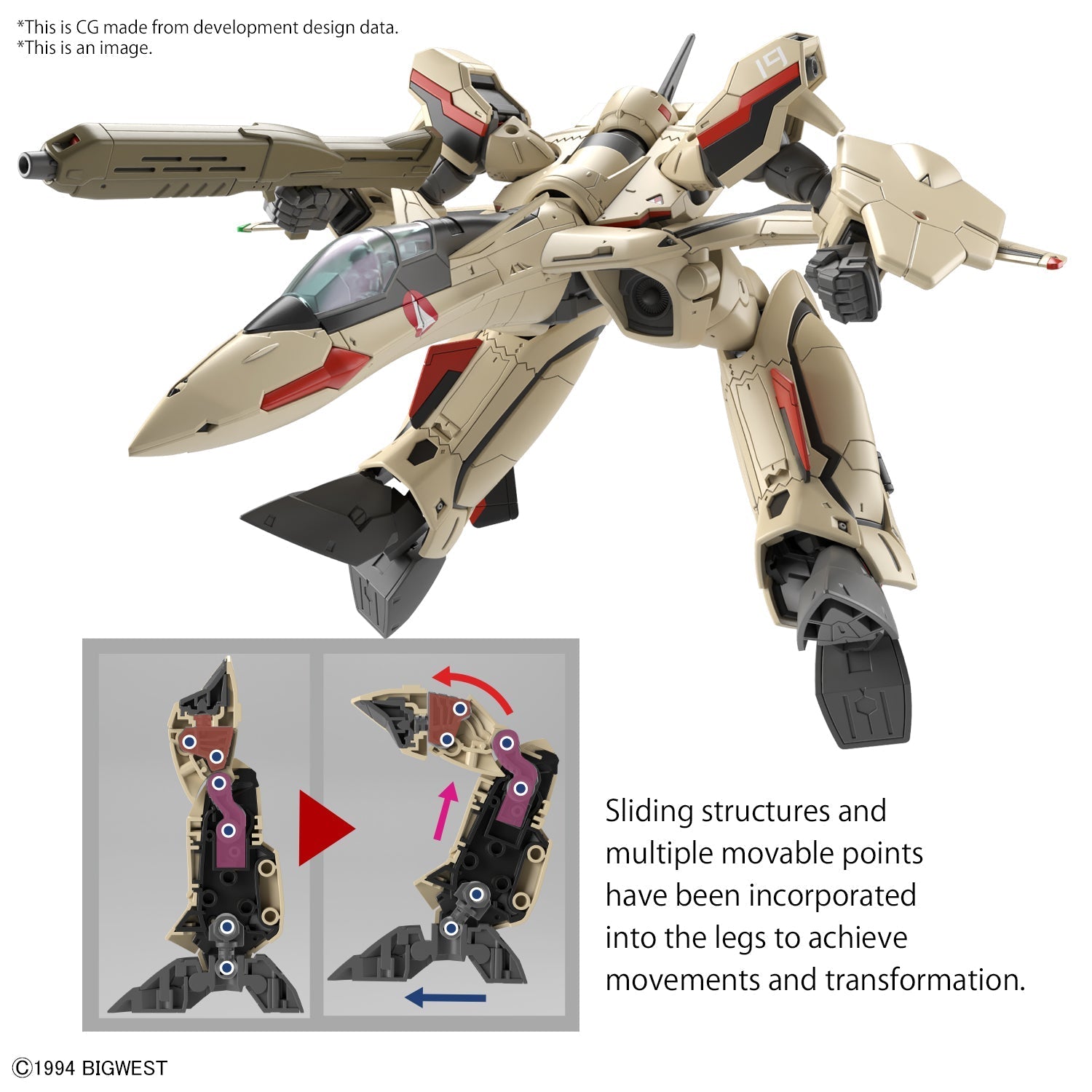 BANDAI Hobby HG 1/100 YF-19