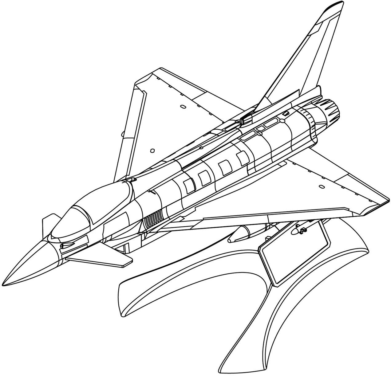 Hobby Boss (200mm) EF-2000 Eurofighter Typhoon (Snap kit w LED)