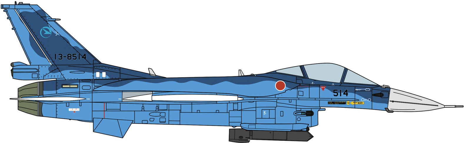 Hasegawa 1/72 Mitsubishi F-2A Kai (W/Conformal Tank)