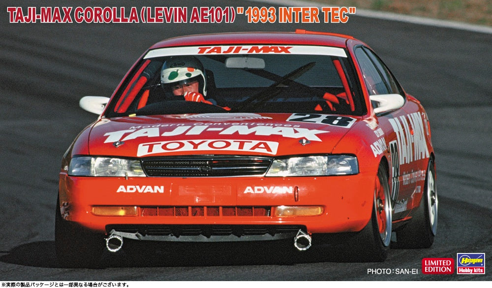 Hasegawa 1/24 TAJI-MAX COROLLA (LEVIN AE101) 1993 INTER TEC