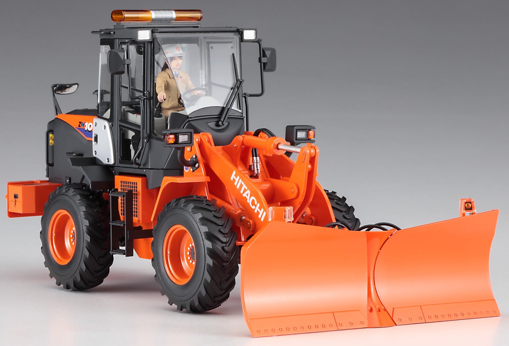 Hasegawa 1/35 HITACHI Wheel Loader ZW100-6 Multiplow (Snowplow)