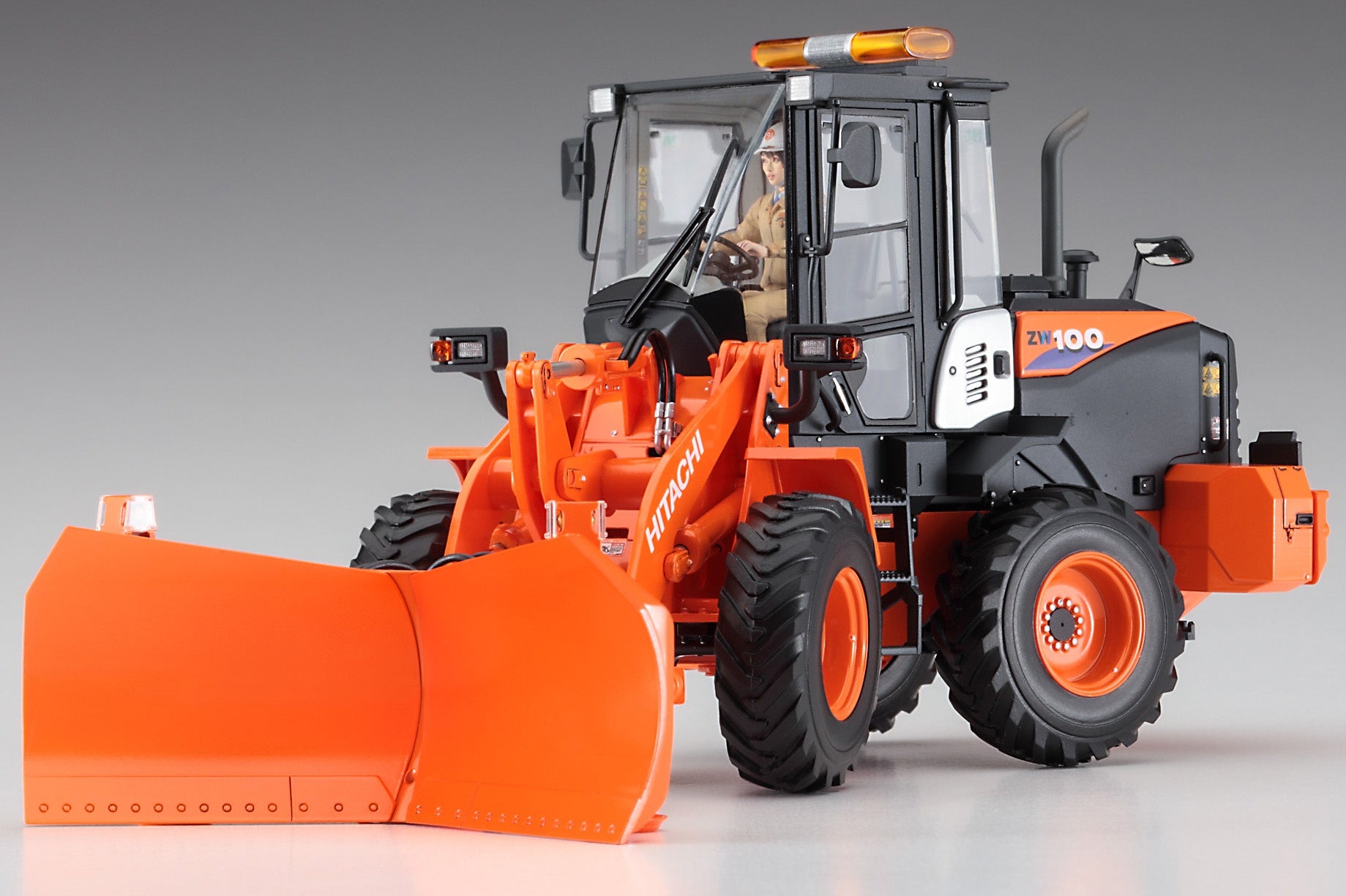 Hasegawa 1/35 HITACHI Wheel Loader ZW100-6 Multiplow (Snowplow)