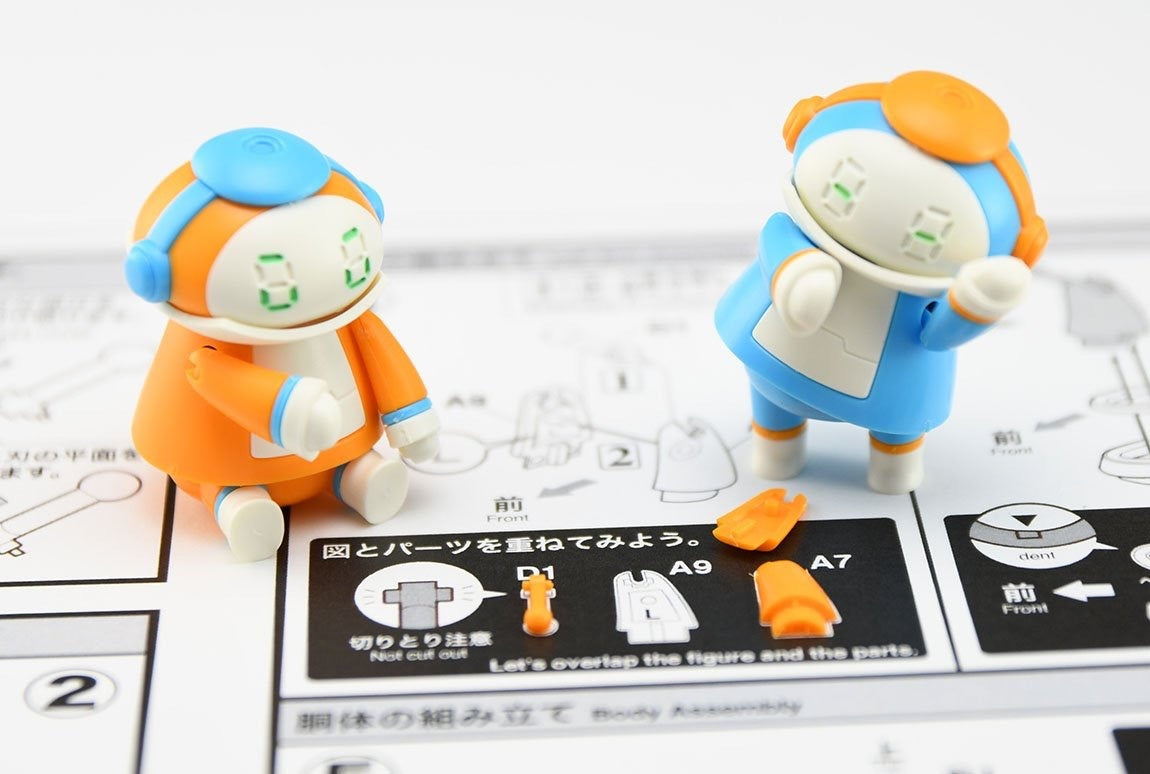 Hasegawa [CW16] Tiny MechatroMATE No.01 Skyblue & Orange (Two kits in the box)