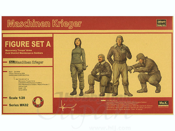 Hasegawa [MK02] 1:20 Ma.K. FIGURE SET A (Mercenary Troops' Arms Cold District Maintenance Soldiers)