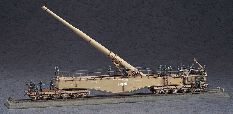 Hasegawa [MT58] 1:72 GERMAN RAILWAY GUN K5(E) LEOPOLD w/FIGURE