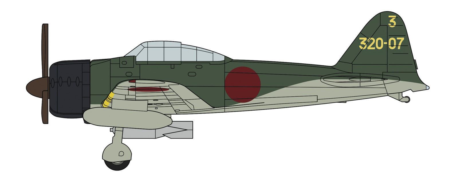 Hasegawa Japanese Navy Carrier-Based Aircraft (Late Version) Set