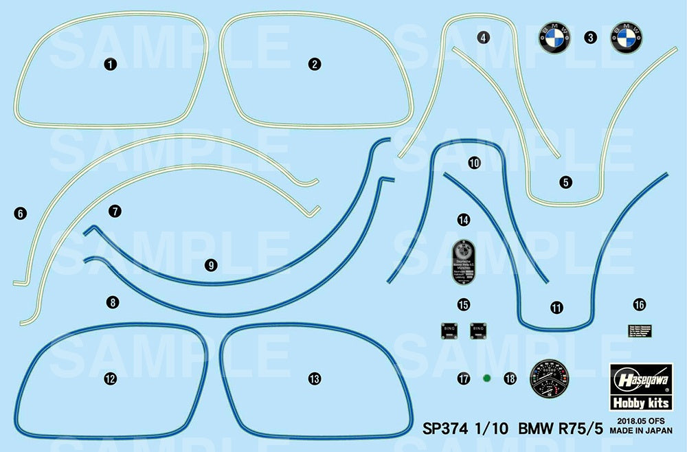 Hasegawa 1/10 BMW R75/5 (SP374)