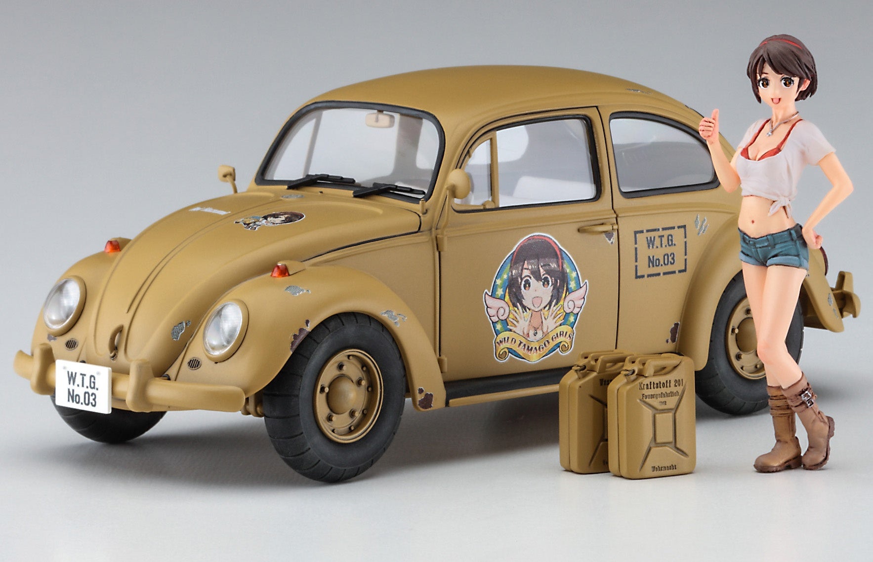 Hasegawa 1/24  Wild Egg Girls VOLKSWAGEN BEETLE TYPE 1 “Rei Hazumi” w/FIGURE