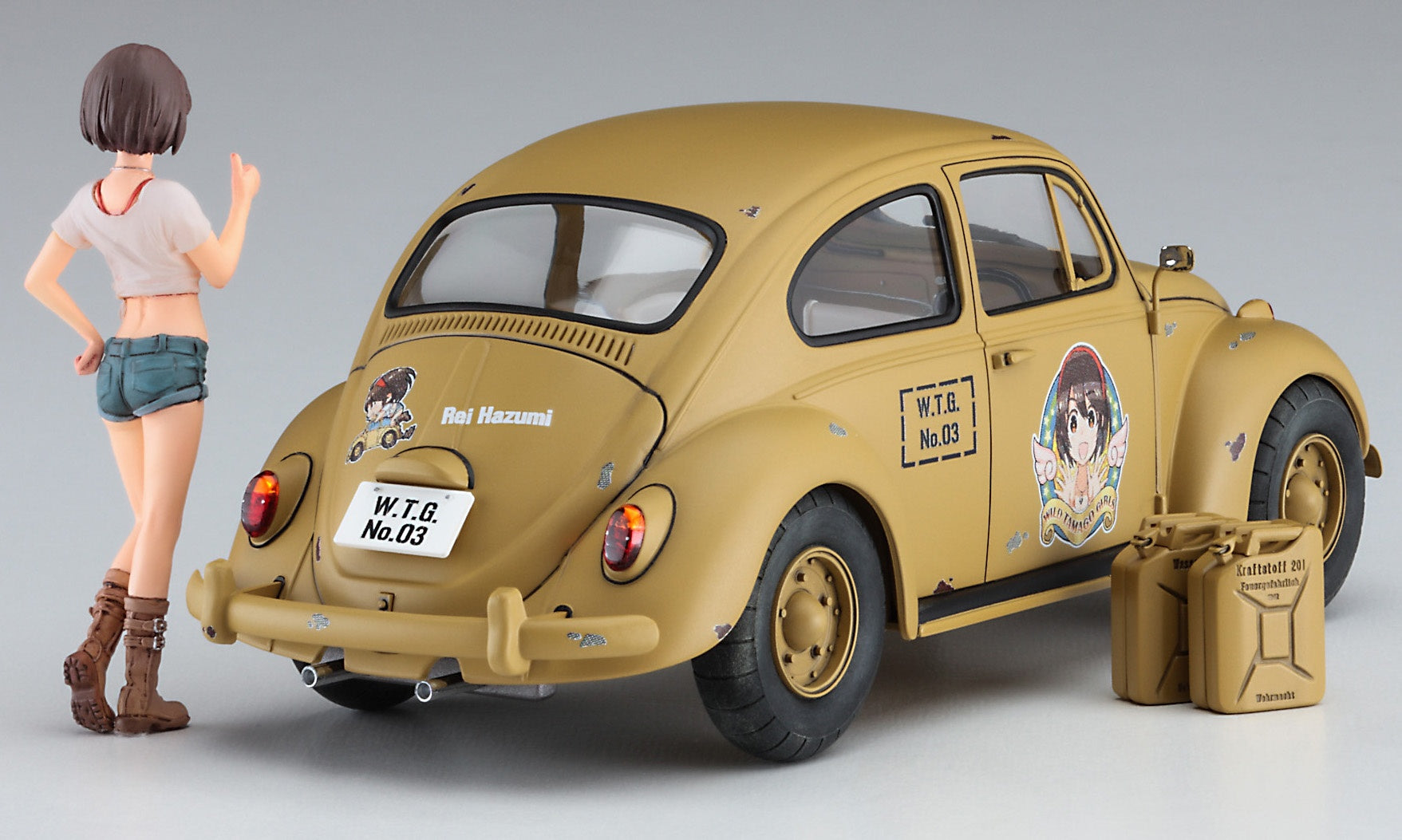 Hasegawa 1/24  Wild Egg Girls VOLKSWAGEN BEETLE TYPE 1 “Rei Hazumi” w/FIGURE