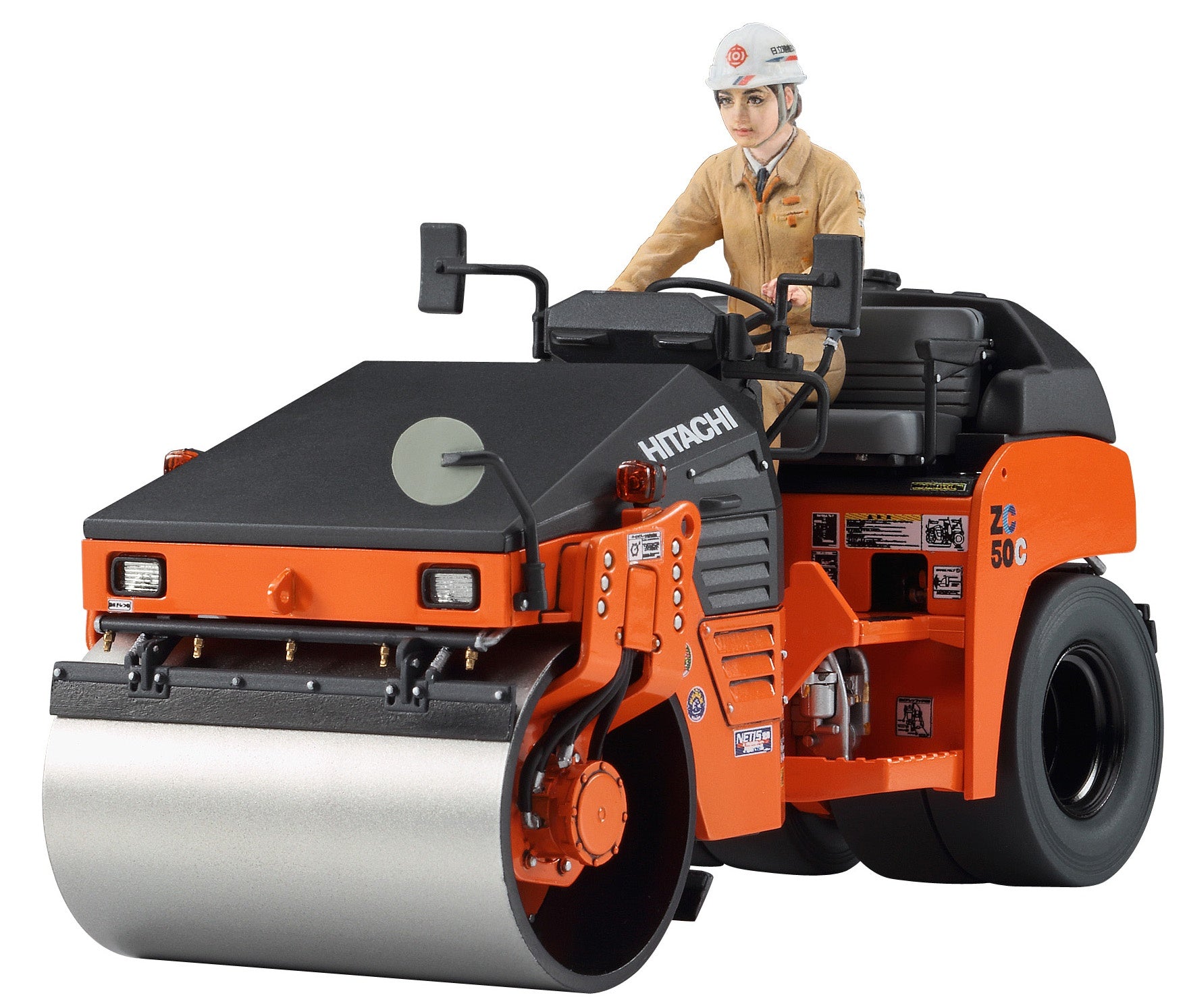 Hasegawa [WM02] 1:35 HITACHI VIBRATORY COMBINED ROLLER ZC50C-5