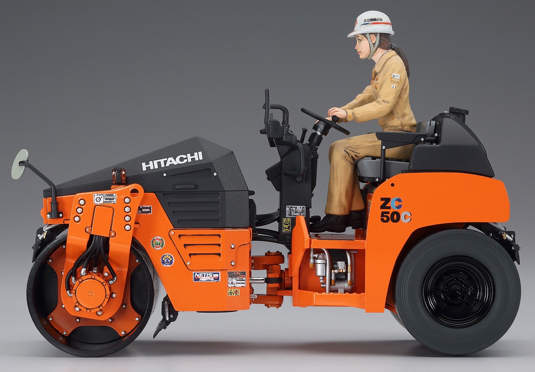 Hasegawa [WM02] 1:35 HITACHI VIBRATORY COMBINED ROLLER ZC50C-5