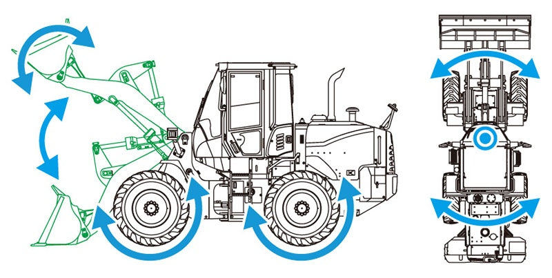 Hasegawa [WM04] 1:35 HITACHI WHEEL LOADER ZW100-6