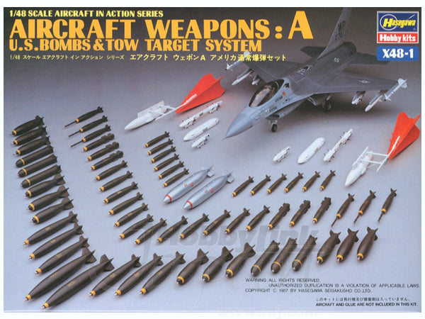 Hasegawa 1/48 US Aircraft Weapons A X48-1