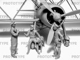 ICM 1/32 Italian Pilots in Tropical Uniform 1939-1943 (100% New Molds)