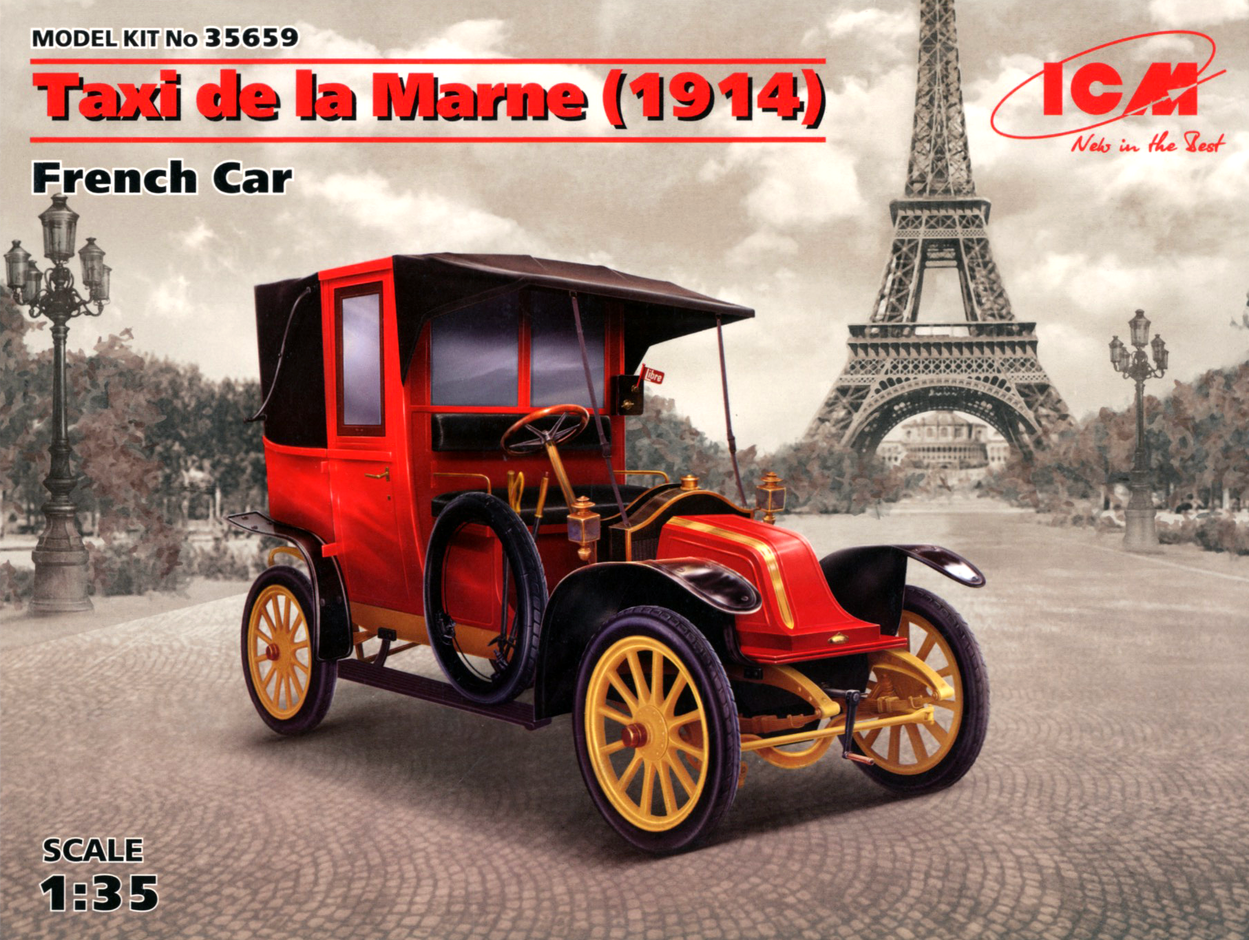 ICM 1/35 Taxi de la Marne (1914), French Car