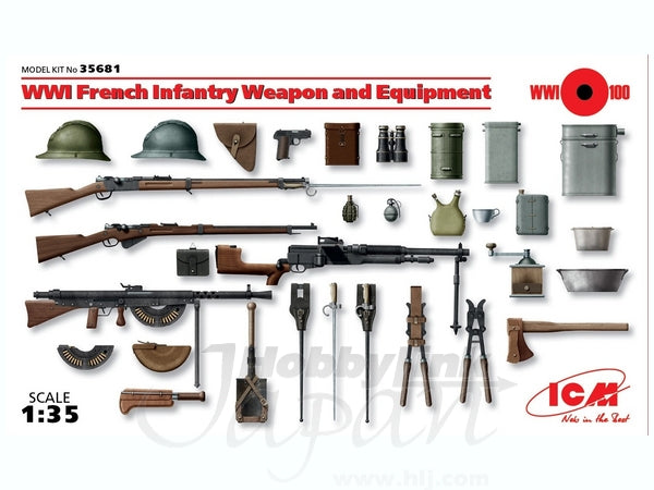 ICM 1/35 WWI French Infantry Weapon and Equipment