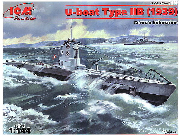 ICM 1/144 U-Boat Type IIB (1939), German Submarine