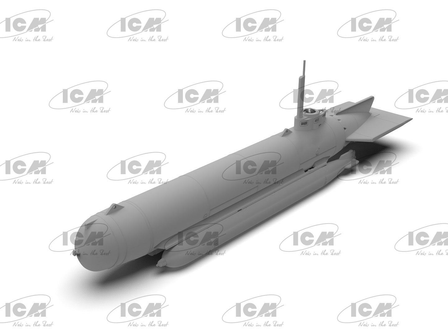 ICM 1/72 U-Boat Type 'Molch', WWII German Midget Submarine (100% new molds)